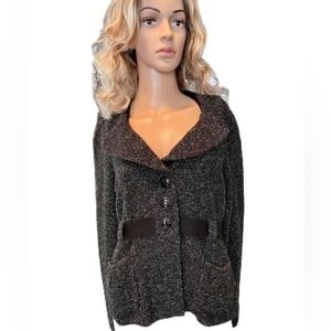 Classiques Entier Women's Tweed Belted Blazer Jacket